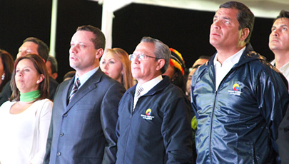 Viceministro Augusto Espín participó en la inauguración del sistema Ecu 911
