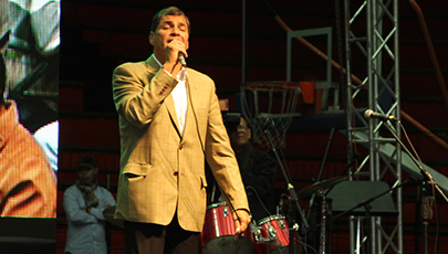 Presidente Correa y su Gabinete compartieron con ciudadanos de Imbabura