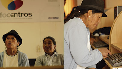 Mujeres emprendedoras en Infocentro de Canchagua fortalecen el trabajo comunitario
