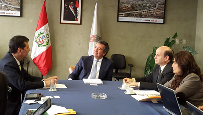 Encuentro entre autoridades del Ministerio de Telecomunicaciones y de la Sociedad de la Información, Ecuador, y del Ministerio de Transportes y de Comunicaciones de Perú