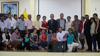 El Ing. Augusto Espín Tobar cumplió varias actividades en la provincia de Manabí