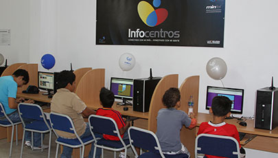 MINTEL en la provincia de Los Ríos instaló 9 Infocentros Comunitarios