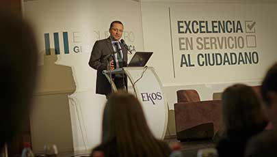 Ministro de Telecomunicaciones y de la Sociedad de la Información, Ing. Augusto Espín Tobar