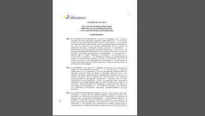 Acuerdo Ministerial No. 041- 2015