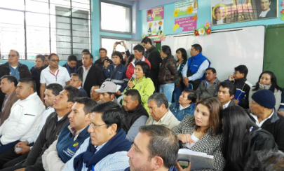 Mesa Ciudadana de los Sectores Estratégicos, que se llevo a cabo en la Unidad Educativa Hermano Miguel La Salle, de la ciudad de Tulcán