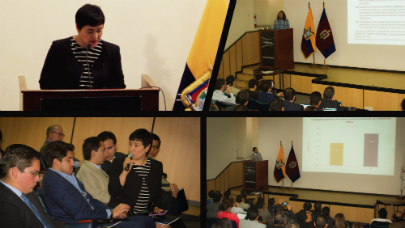 Viceministra del Ministerio de Telecomunicaciones y de la Sociedad de la Información, Ing. Alexandra Álava