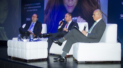 Ministro de Telecomunicaciones y de la Sociedad de la Información, Ing. Augusto Espín Tobar, en el evento de presentación del “Manifiesto Digital”, de la empresa Telefónica