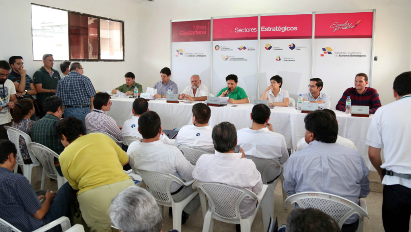 Universidad Estatal de la Península de Santa Elena, Mesas Sectoriales.
