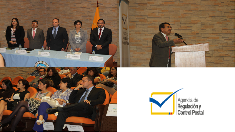 Director Ejecutivo de la Agencia de Regulación y Control Postal, Ing. Francisco Cevallos Zambrano, en el proceso de Rendición de Cuentas del 2015.