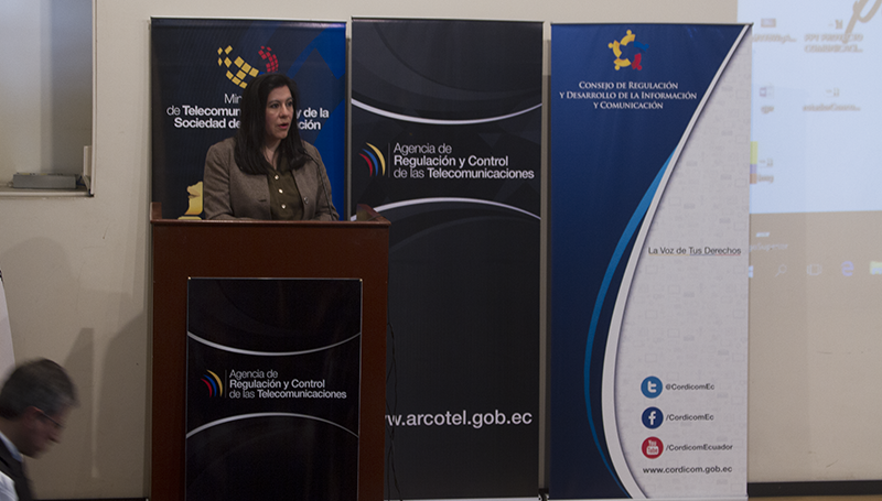 Ing. Ana Proaño, Directora Ejecutiva de la Agencia de Regulación y Control de las Telecomunicaciones