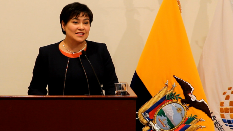 Ministra de Telecomunicaciones y de la Sociedad de la Información, Ing. Alexandra Álava Freire.