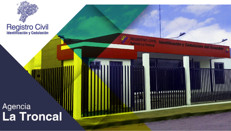 Nueva Agencia de Registro Civil en La Troncal, Cañar.