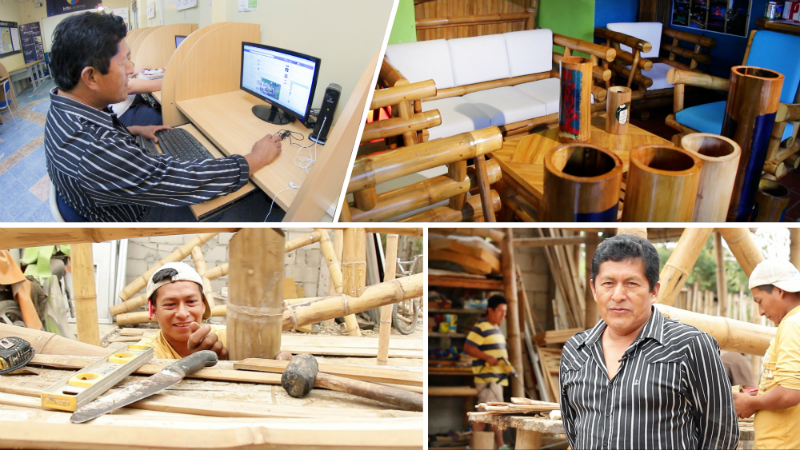 Luis Coronado es presidente de la Comuna Manglaralto y artesano de profesión.