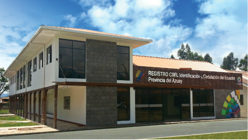 Instalaciones del Registro Civil, en El Batán, Cuenca.