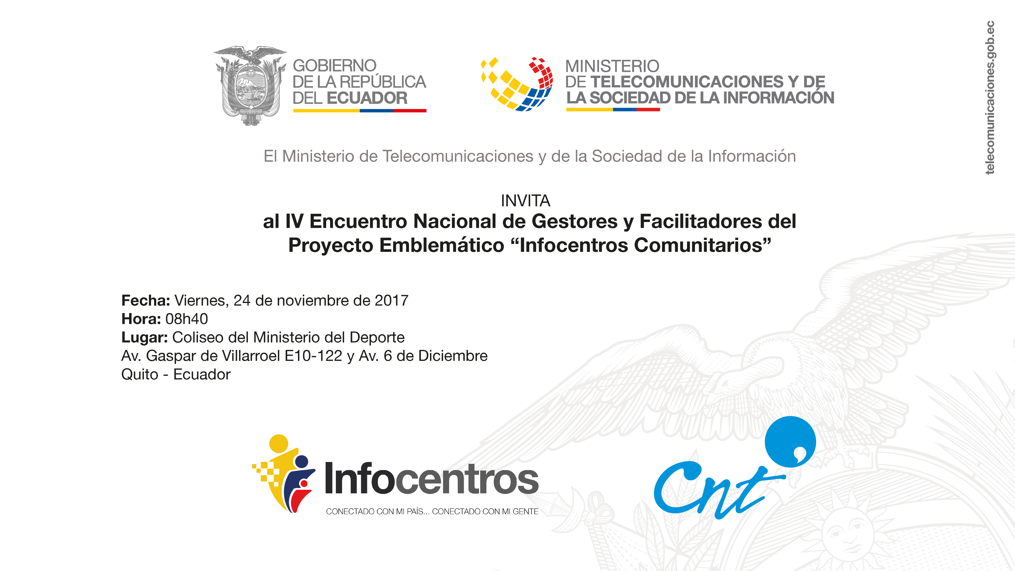 Invitación IV Encuentro Nacional de Gestores y Facilitadores 2017