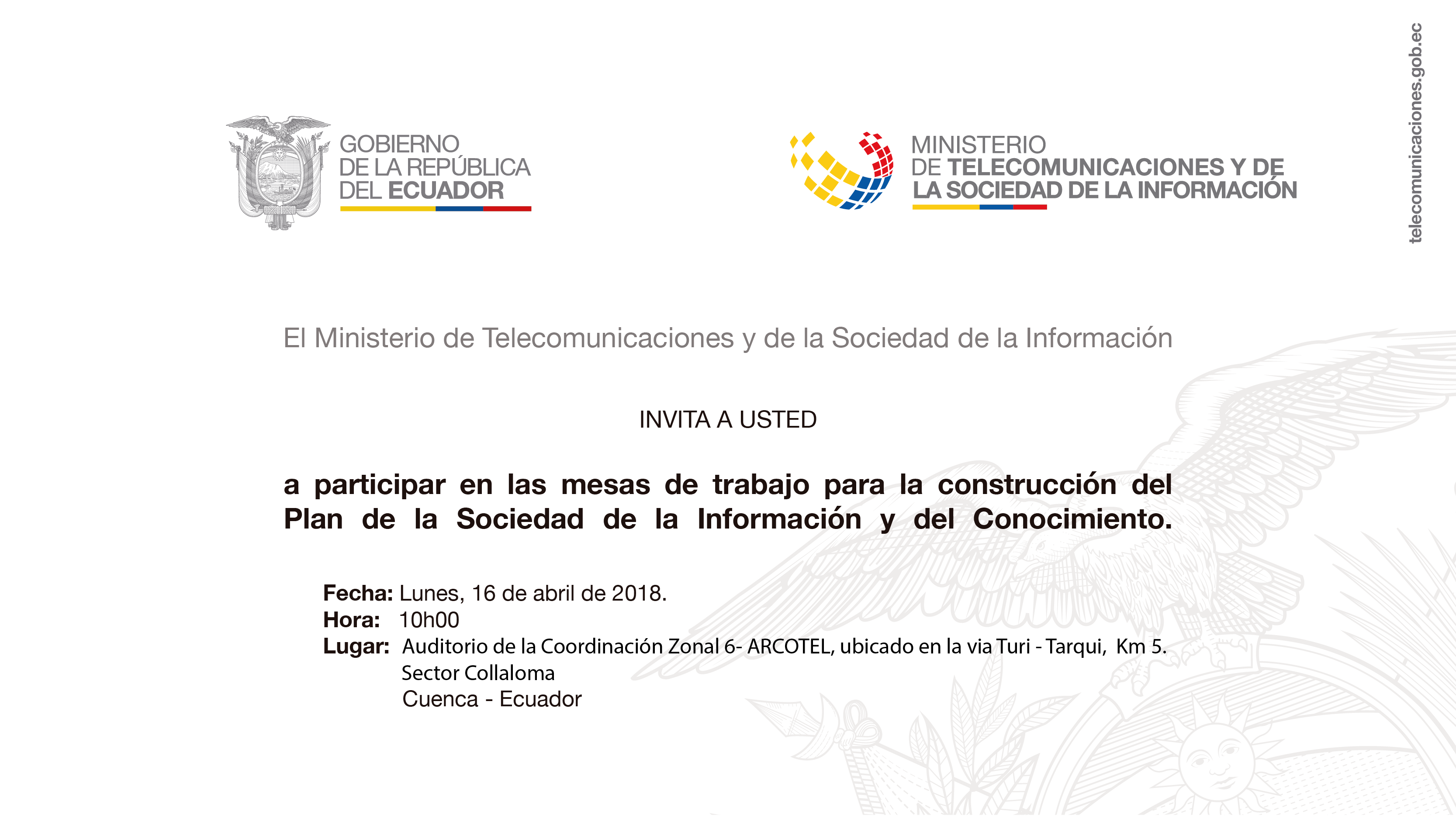 Iinvitación evento PSIC