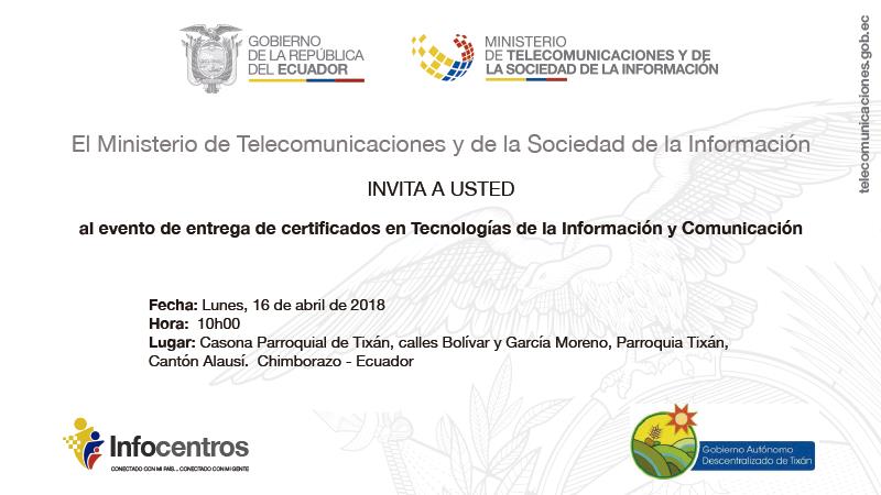Invitación Tixán