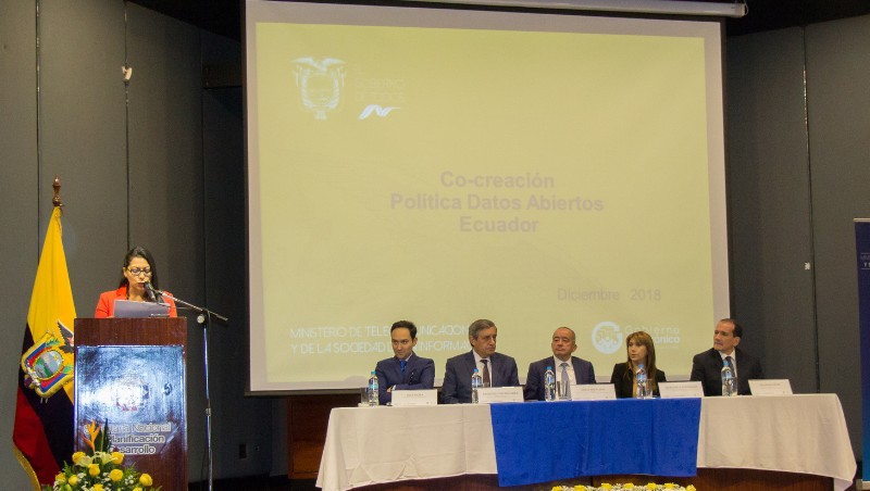En el evento participaron las autoridades de la Presidencia de la República, Mintel, Senplades y la OEA