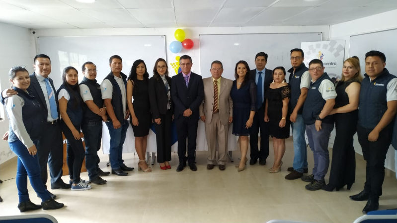 Viceministro del MINTEL, Ing. Patricio Real, en el Megainfocentro Ciudad Blanca, Ibarra.