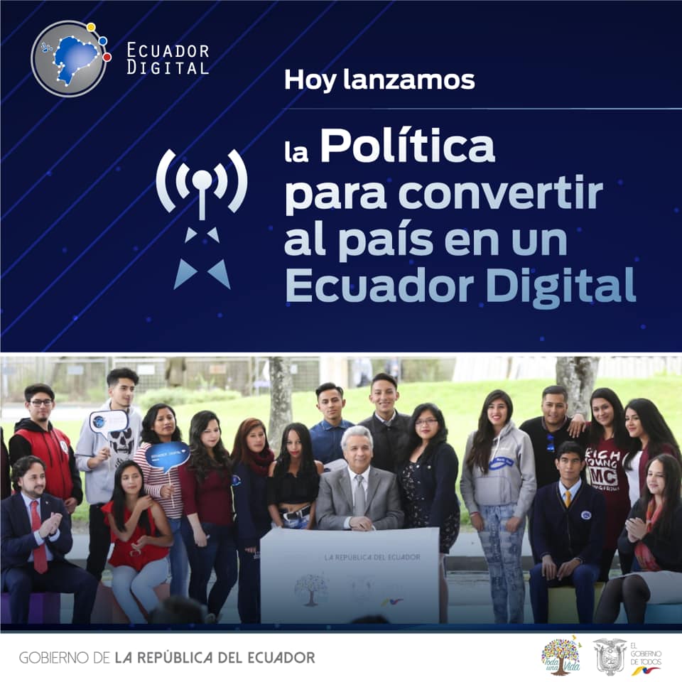 Lanzamiento de la Política para convertir al país en un Ecuador Digital