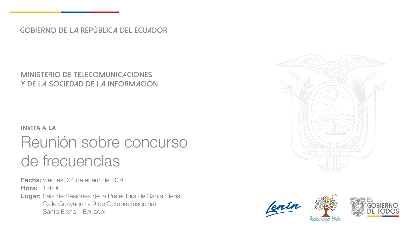 En el Conversatorio con periodistas, se abordará el tema de los concursos de frecuencias.
