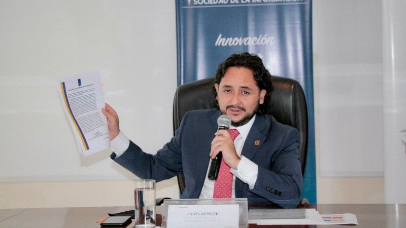 Ministro de Telecomunicaciones y de la Sociedad de la Información, Andrés Michelena Ayala
