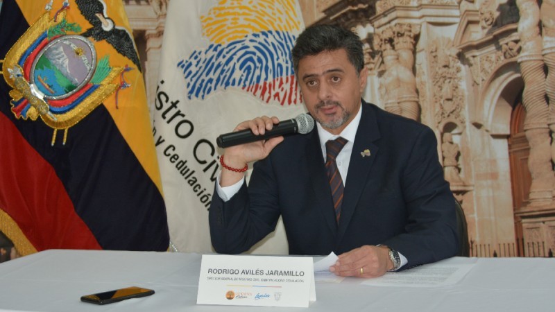 Director General del Registro Civil, Econ. Rodrigo Avilés Jaramillo