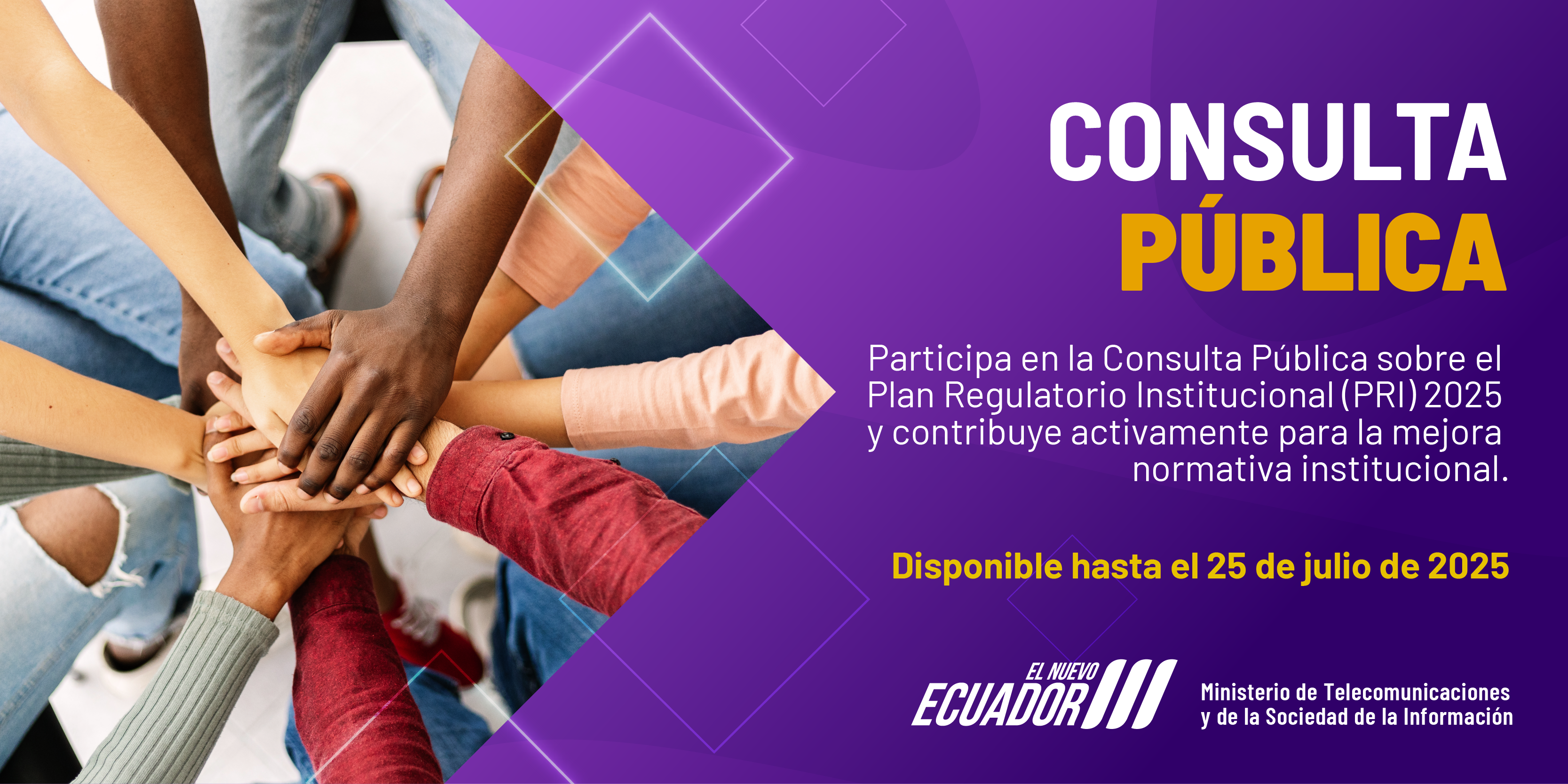 Consulta Pública del Plan Regulatorio Institucional 2025