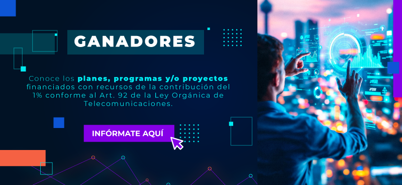 El MINTEL presenta los proyectos tecnológicos ganadores encaminados a reducir la brecha digital